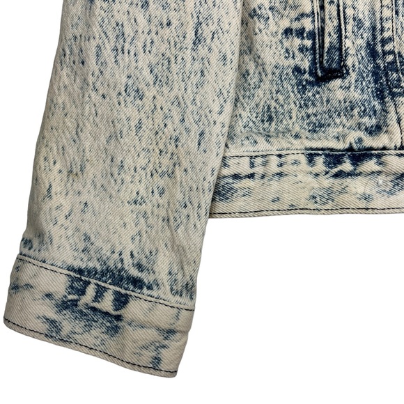 Bristol Blues End Of The Trail Hand Painted Indian Denim Jacket USA Large L Vtg - Picture 8 of 9